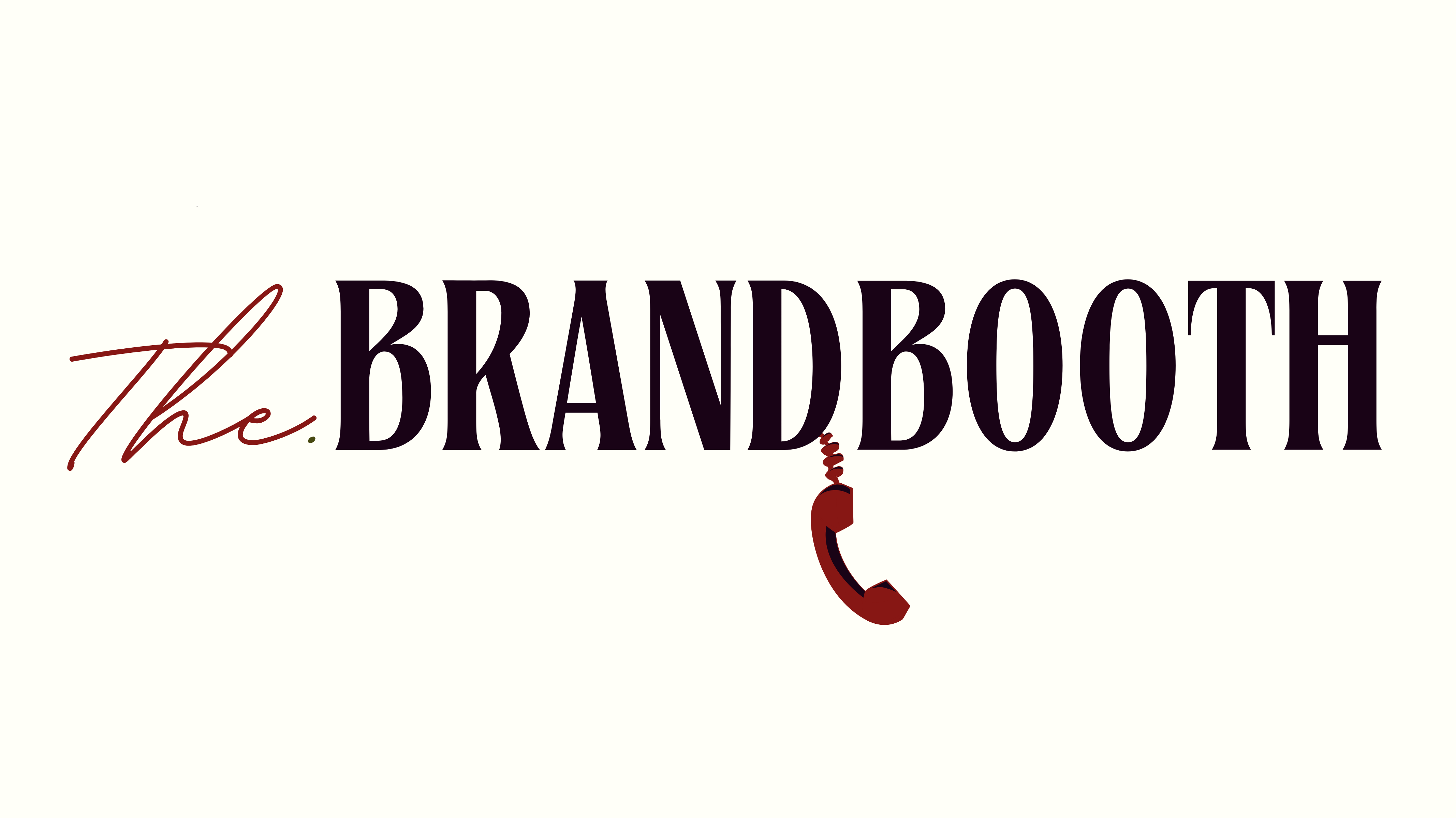 The Brand Booth website header